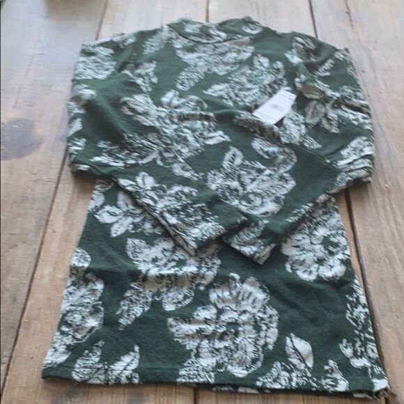 Free People Green floral sweater dress - Picture 7 of 10